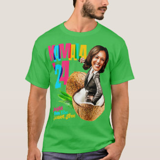 Kamala 2024 Kokosnootboom T-shirt