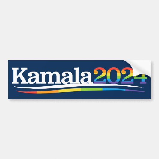 Kamala 2024 LGBTQ Bumpersticker (Voorkant)