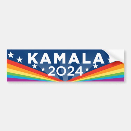 Kamala 2024 LGBTQ Bumpersticker (Voorkant)