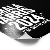 Kamala 2024 Ondersteuning Ik ben met haar Kamala H Foto Afdruk (Hoek)