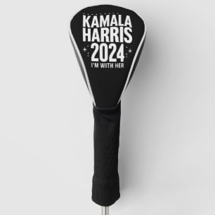 Kamala 2024 Ondersteuning Ik ben met haar Kamala H Golfheadcover