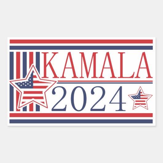 Kamala 2024, presidentskandidaat Sticker (Voorkant)