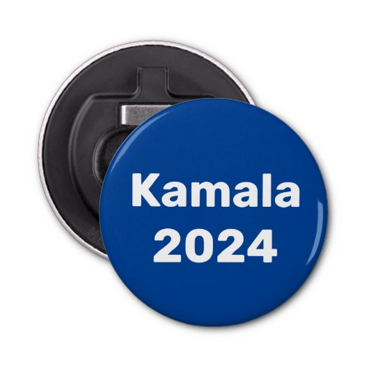 Kamala 2024 presidentsverkiezingen button flesopener (Voorkant)