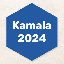Kamala 2024 presidentsverkiezingen kartonnen onderzetters