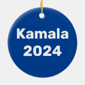 Kamala 2024 presidentsverkiezingen keramisch ornament (Achterkant)