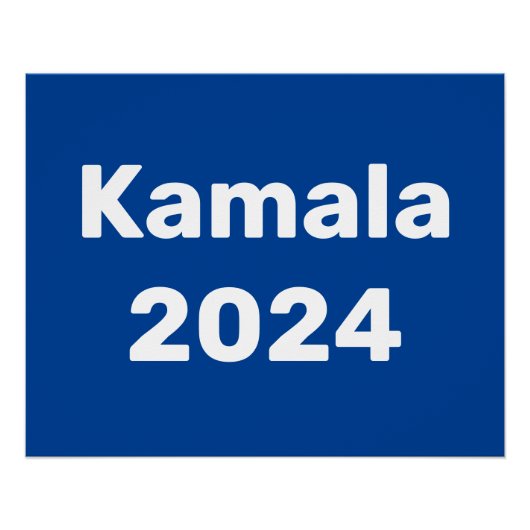 Kamala 2024 presidentsverkiezingen perfect poster (Voorkant)