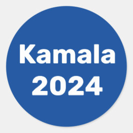 Kamala 2024 presidentsverkiezingen ronde sticker