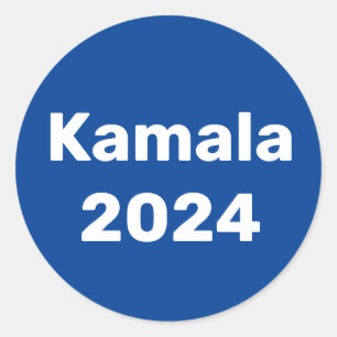 Kamala 2024 presidentsverkiezingen ronde sticker