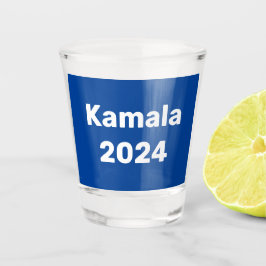 Kamala 2024 presidentsverkiezingen shot glas