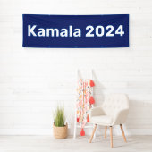 Kamala 2024 presidentsverkiezingen spandoek (Insitu)