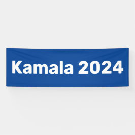 Kamala 2024 presidentsverkiezingen spandoek