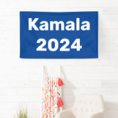 Kamala 2024 presidentsverkiezingen spandoek (Insitu)