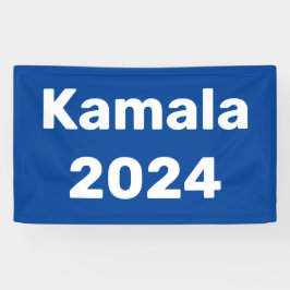 Kamala 2024 presidentsverkiezingen spandoek