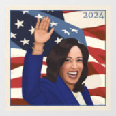 Kamala 2024 raamsticker (Vel)