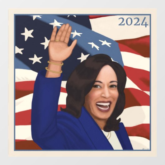 Kamala 2024 raamsticker (Vel)