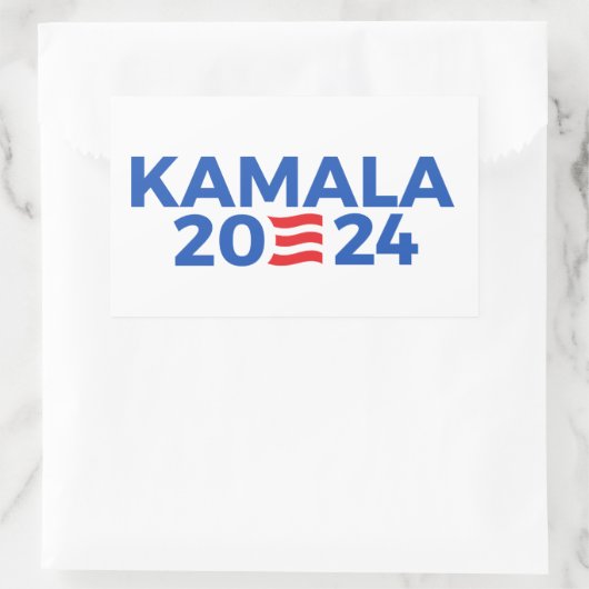 Kamala 2024 rechthoekige sticker (Tas)