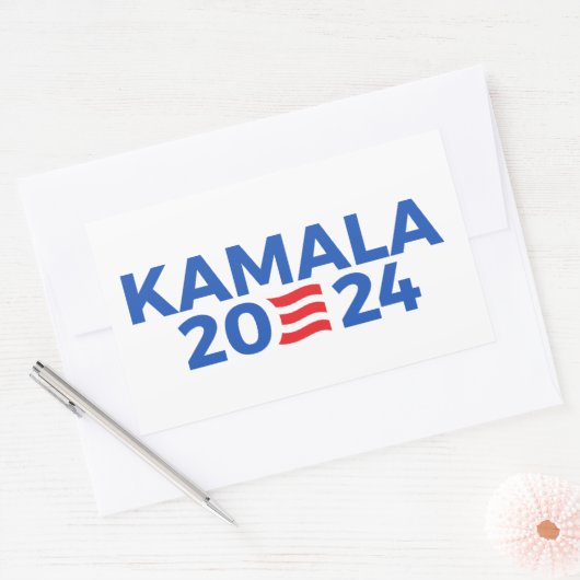 Kamala 2024 rechthoekige sticker (Envelop)