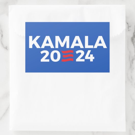 Kamala 2024 rechthoekige sticker (Tas)