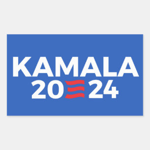Kamala 2024 rechthoekige sticker
