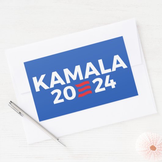 Kamala 2024 rechthoekige sticker (Envelop)