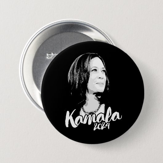Kamala 2024 ronde button 7,6 cm (Voorkant /achterkant)