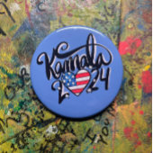 Kamala 2024 ronde button 7,6 cm
