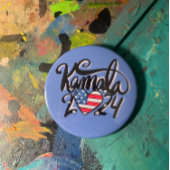 Kamala 2024 ronde button 7,6 cm