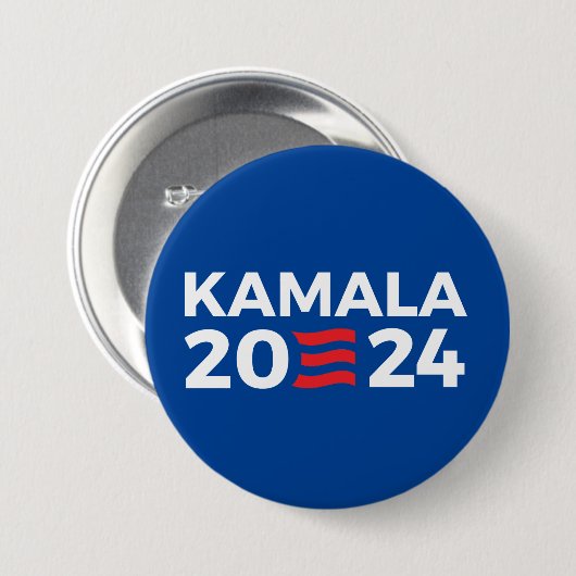 KAMALA 2024 RONDE BUTTON 7,6 CM (Voorkant /achterkant)
