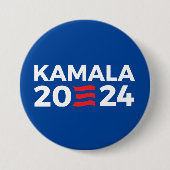 KAMALA 2024 RONDE BUTTON 7,6 CM (Voorkant)