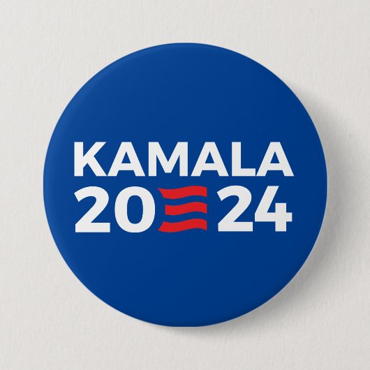 KAMALA 2024 RONDE BUTTON 7,6 CM (Voorkant)