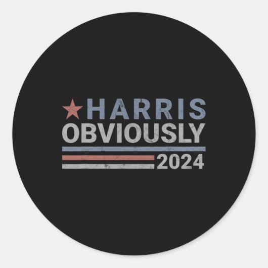 - Kamala 2024 Ronde Sticker (Voorkant)