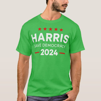Kamala 2024 Save Democracy 2024 Verkiezingsgeschen T-shirt