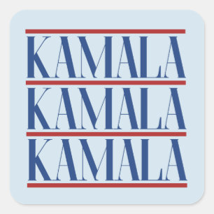 Kamala 2024 Stemming Kamala Harris 2024 Verkiezing Vierkante Sticker