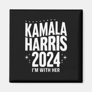 Kamala 2024 Steun Ik Ben Met Haar Kamala Harris  Magneet