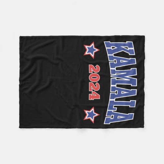 Kamala 2024 Sticker Fleece Deken (Voorkant (Horizontaal))