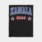 Kamala 2024 Sticker Fleece Deken (Voorkant)