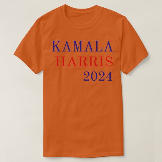 Kamala 2024 tekst t-shirt (Design voorkant)