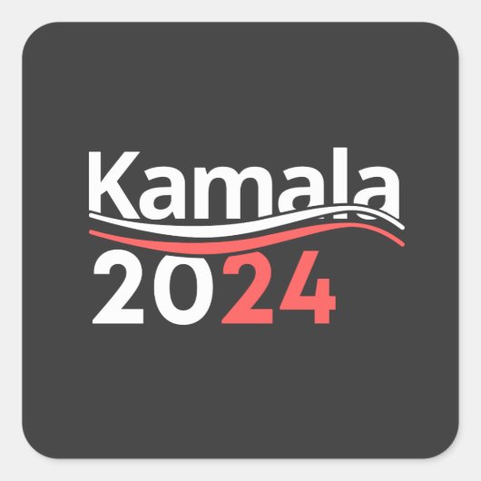 kamala 2024 , vice - president kamala harris voor  vierkante sticker (Voorkant)