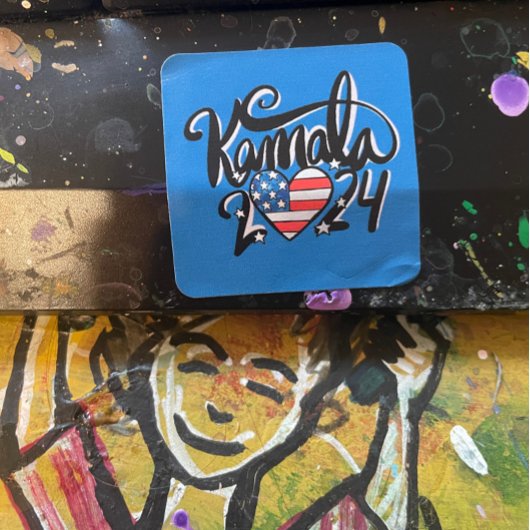 Kamala 2024 vierkante sticker