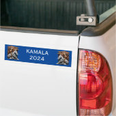 Kamala 2024 voor President Thunder_Cove Bumpersticker (Op Truck)