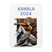 Kamala 2024 voor President Thunder_Cove Magneet (Verticaal)
