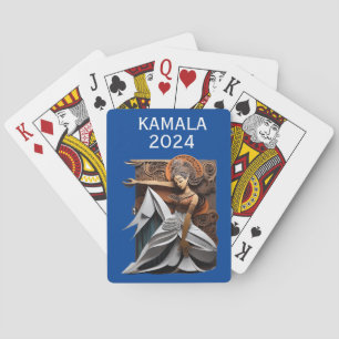 Kamala 2024 voor President Thunder_Cove Pokerkaarten