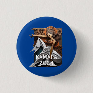 Kamala 2024 voor President Thunder_Cove Ronde Button 3,2 Cm