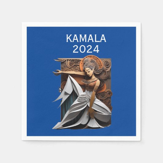 Kamala 2024 voor President Thunder_Cove Servet (Voorkant)