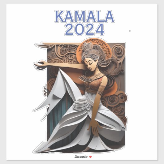 Kamala 2024 voor President Thunder_Cove Sticker (Vel)