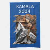 Kamala 2024 voor President Thunder_Cove Theedoek (Verticaal)