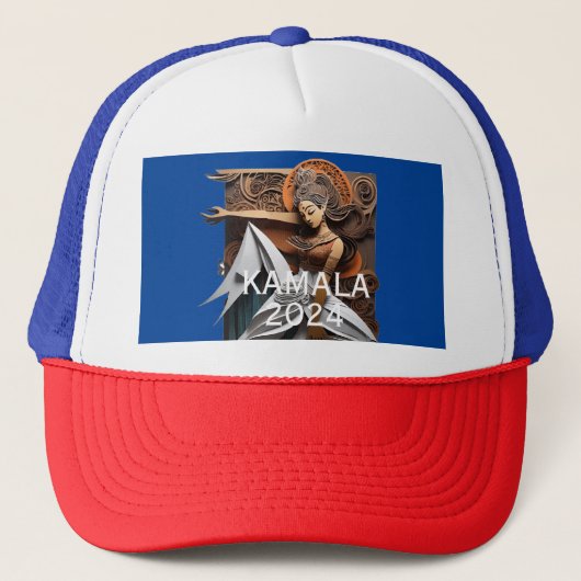 Kamala 2024 voor President Thunder_Cove Trucker Pet (Voorkant)