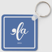 Kamala 2024 Zeg haar naam Sleutelhanger (Achterkant)