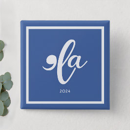 Kamala 2024 Zeg haar naam Vierkante Button 5,1 Cm