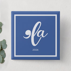 Kamala 2024 Zeg haar naam Vierkante Button 5,1 Cm